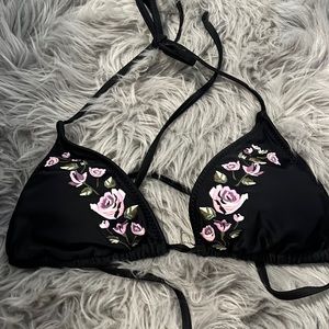 Floral swim suit top